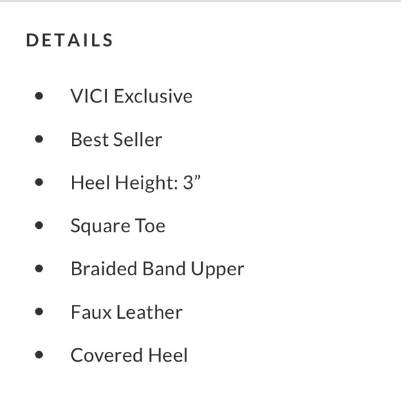 VICI Maylene Braided Square Toe Heeled Sandal Size 6.5 🤍 - Picture 5 of 6